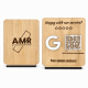 Επιτραπέζιo Stand με QR Code | Διπλής Όψης | 18 x 15cm